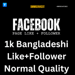 1k Facebook Page  Like Follower  Bangladeshi Good Quality