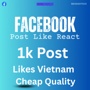 Facebook – 𝗣𝗼𝘀𝘁 Likes 👍❤️😮😥😡