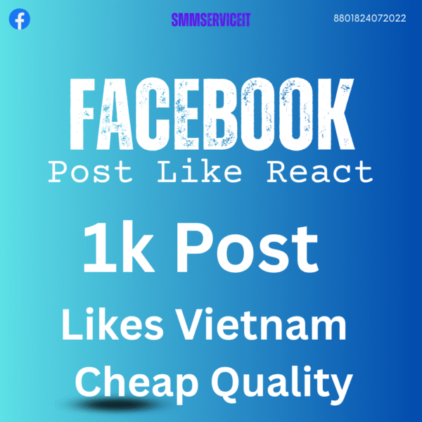 Facebook – 𝗣𝗼𝘀𝘁 Likes 👍❤️😮😥😡
