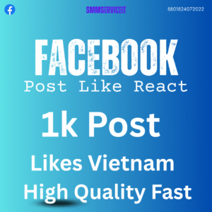 Facebook – 𝗣𝗼𝘀𝘁 Likes 👍❤️😮😥😡 ( High Quality )