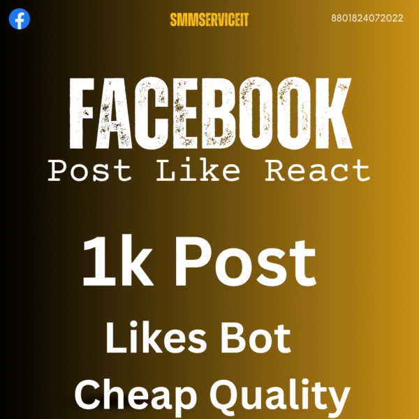 Facebook - 𝗣𝗼𝘀𝘁 Likes 👍❤️😮😥😡