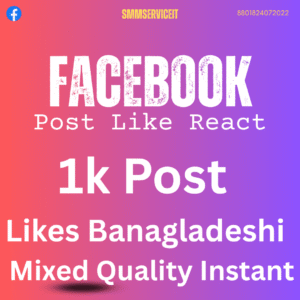 Facebook – 𝗣𝗼𝘀𝘁 Likes Fast Start 👍❤️😮😥😡 ( Bangladeshi )