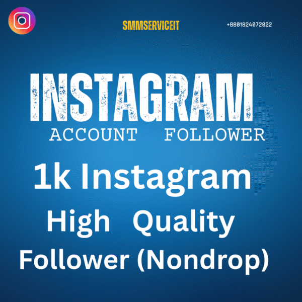 1k Instagram Account Follower High Quality