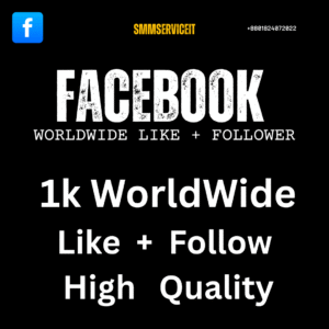 1k Facebook – Page Likes + Followers  HQ Accounts