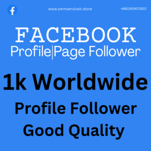 1k Facebook Follower – 𝗔𝗹𝗹 𝗧𝘆𝗽𝗲 𝗣𝗿𝗼𝗳𝗶𝗹𝗲/𝗣𝗮𝗴𝗲 Good Quality