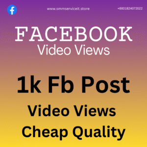 1k Facebook Post Video Reels Views