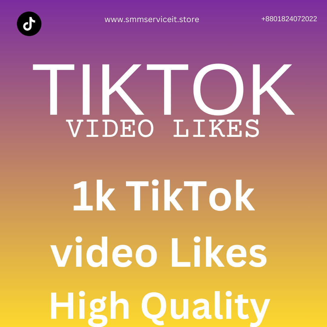 TikTok Video Post Likes High Quality