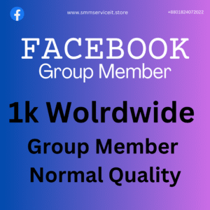 1k Facebook Group Member Normal - Quality WorldWide