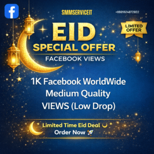 1k Facebook Post Video/ Reels Views Normal Quality