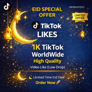 1k TikTok Video  Post Likes High Quality